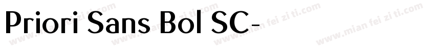 Priori Sans Bol SC字体转换